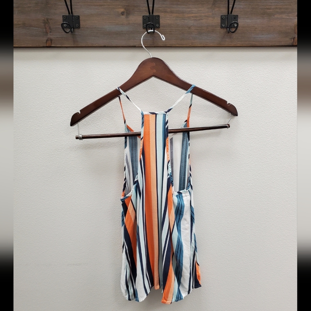 💗 No Boundaries striped flowy tank - Picture 2 of 5
